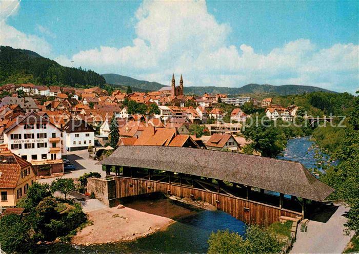Forbach Baden Holzbruecke Panorama