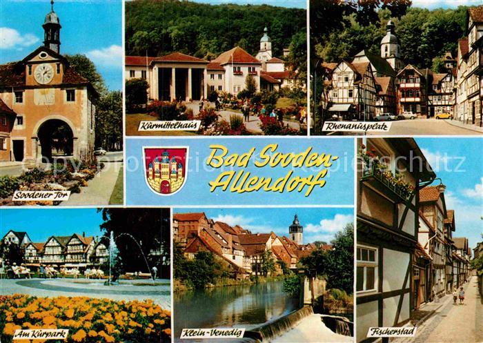 Allendorf Bad Sooden Soodener Tor Kurpark Klein Venedig Fischerstadt Rhenanuspla