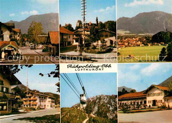 Ruhpolding Ortsansichten Marktplatz Seilbahn