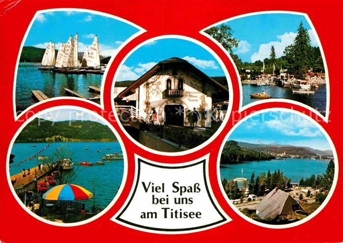 Titisee Segelboote Hafen Campingplatz