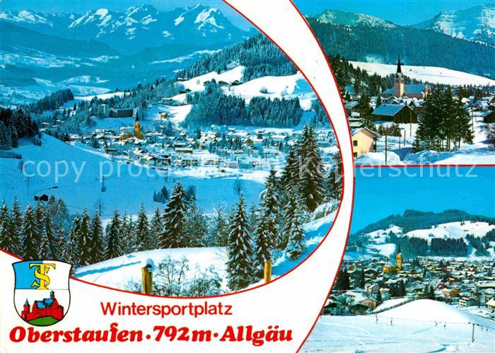 Oberstaufen Oberallgaeu Bayern Winterlandschaft