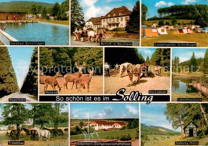 Solling Bodenfelde Waldbad Schloss Neuhaus Campingplatz Trakehner Sohnrey Huette