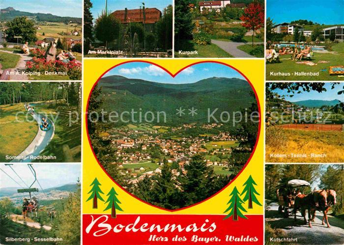 Bodenmais Kolping Denkmal Marktplatz Kurpark Kurhaus Hallenbad Silberberg