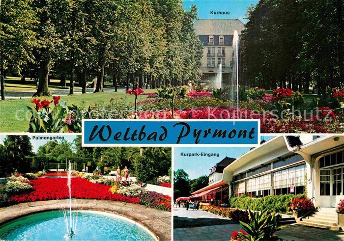 Pyrmont Bad Palmengarten Kurhaus Kurpark Eingang