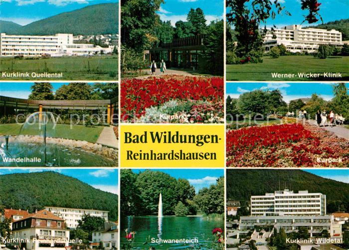 Bad Wildungen Reinhardshausen Kurklinik Quellental Wandelhalle Wildetal