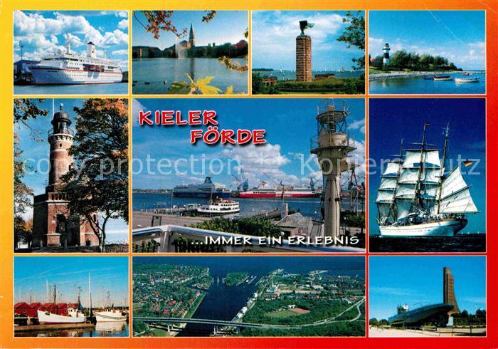 Schleswig Holstein Faehrschiff Leuchtturm Dreimaster