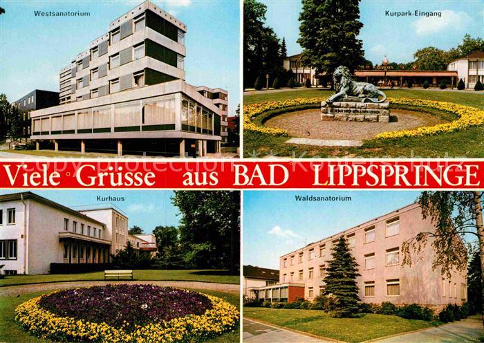 Bad Lippspringe Westsanatorium Kurpark Eingang Kurhaus Waldsanatorium