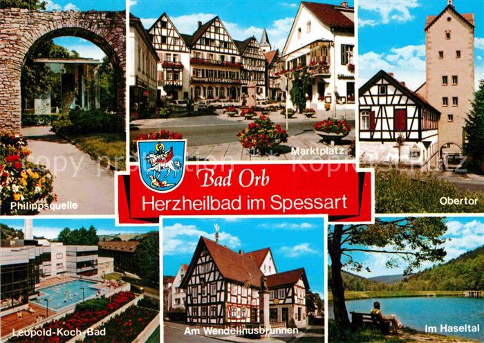 Bad Orb Marktplatz Obertor Leopold Koch Bad Haseltal Wendelinusbrunnen