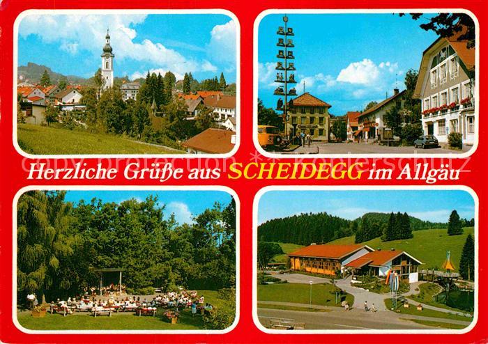 Scheidegg Allgaeu Kirche Marktplatz Konzert