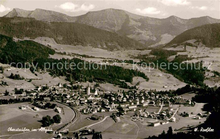 Oberstaufen Oberallgaeu Bayern Fliegeraufnahme
