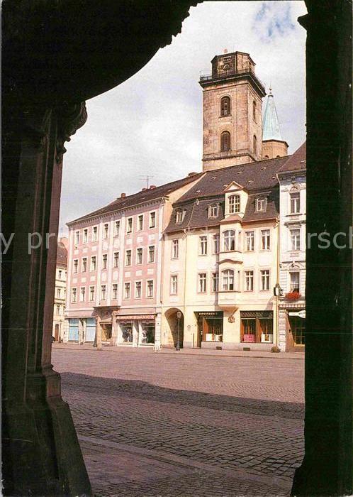 Zittau Markt Haeuser Turm St. Johannis