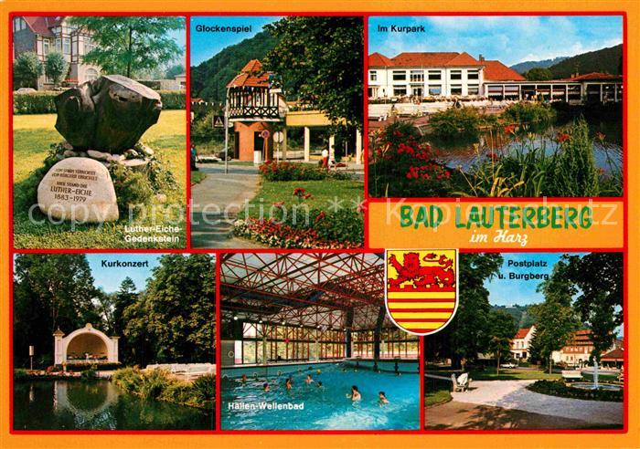 Bad Lauterberg Luther-Eich-Gedenkstein Postplatz Burgberg Glockenspiel