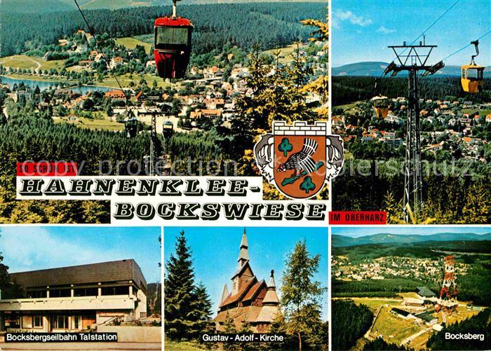 Hahnenklee-Bockswiese Harz Luftseilbahn Bocksberg Gustav-Adolf-Kirche