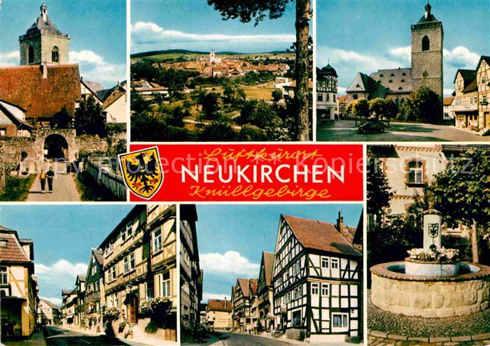 Neukirchen Knuellgebirge Kirche Tor Brunnen