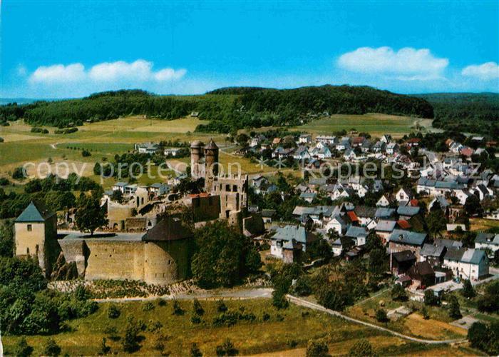 Burg Greifenstein Westerwald Fliegeraufnahme