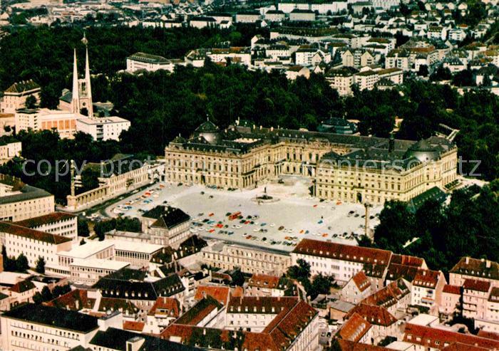 WueRZBURG Bayern Fliegeraufnahme Residenz