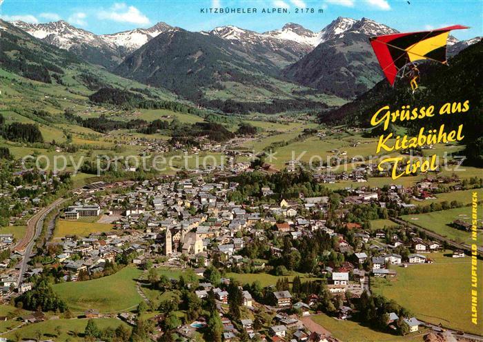 Kitzbuehel Tirol Fliegeraufnahme Pfarrkirche St. Andreas