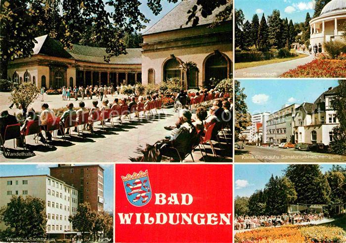Bad Wildungen Klinik Glueckauf Sanatorium Helenenquelle Seerosenteich