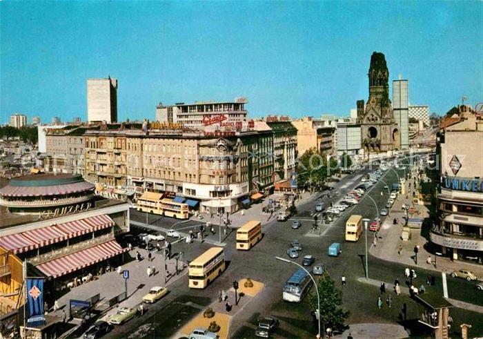 BERLIN  CITY Kurfuertendamm Kaiser-Wilhelm-Gedaechtniskirche