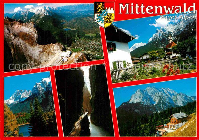 Mittenwald Bayern Karwendelbahn-Berggaststaette Lautersee Leutaschklamm