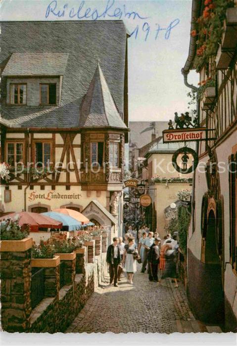 Ruedesheim Rhein Drosselgasse Hotel Lidenwirt