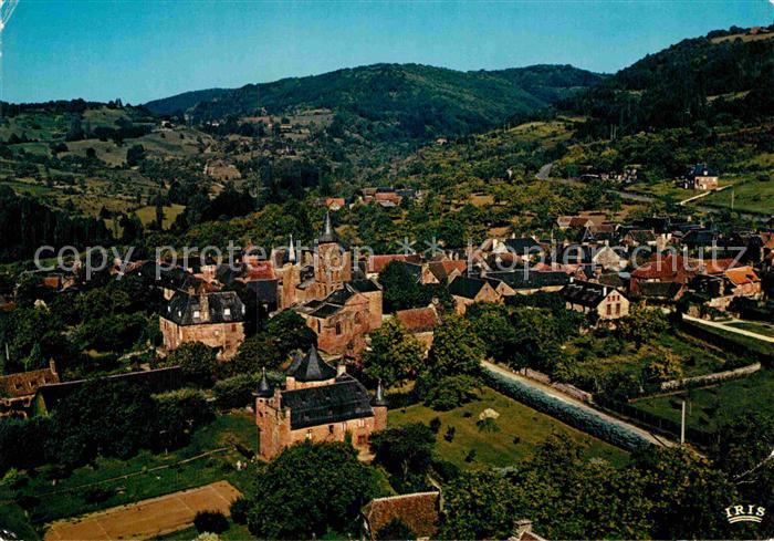 Collonges-la-Rouge Fliegeraufnahme
