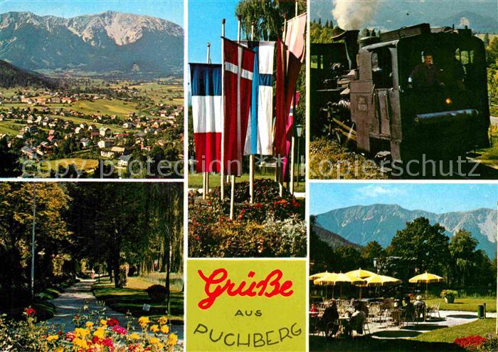 Puchberg Schneeberg Panorama Flaggenparade Schneebergbahn Motive im Kurpark