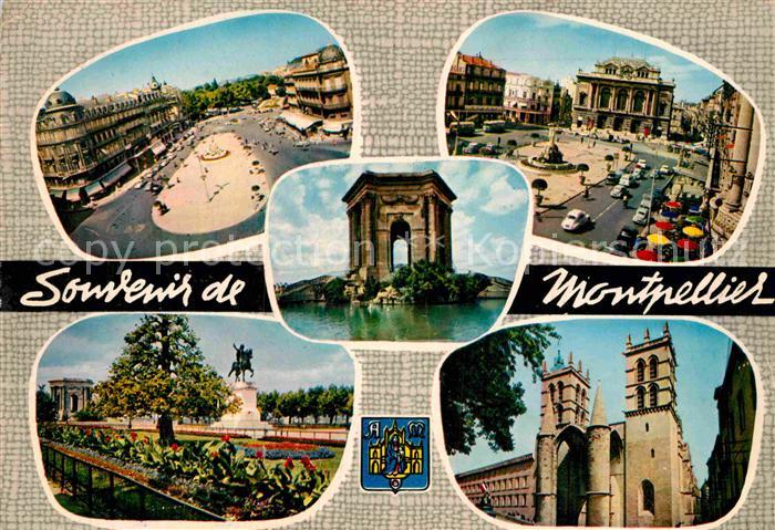 Montpellier Herault Place de la Comedie 3 Graces Theatre Le