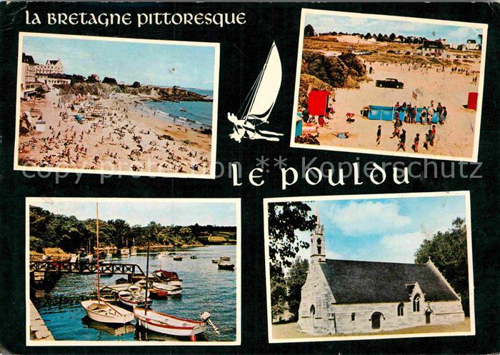 Le Pouldu En Clohars Carnoet Station Balneaire Mer Champagne