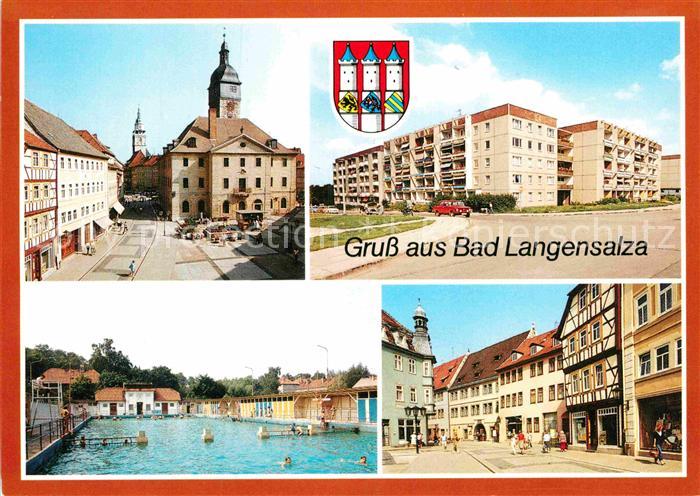 Bad Langensalza Rathaus Neubauten Freibad Neumarkt