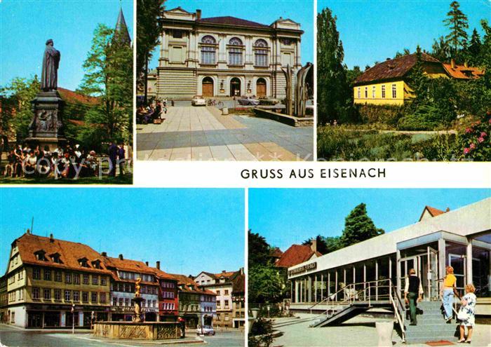 Eisenach Thueringen Lutherdenkmal Landestheater Kartausgarten Markt Ausstellungs