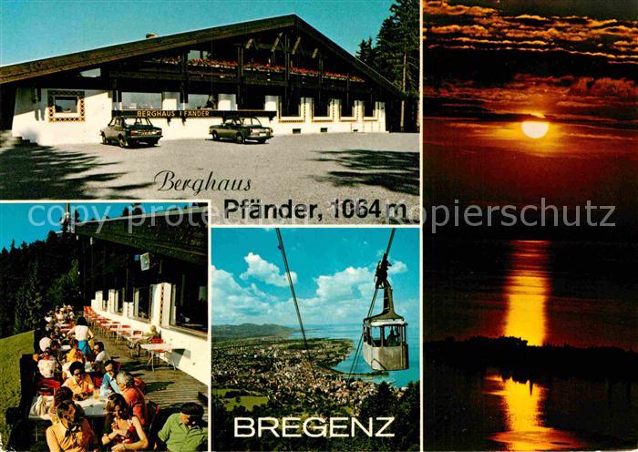 Bregenz Vorarlberg Berghaus Pfaender Terrasse Selbahn Stimmungsbild