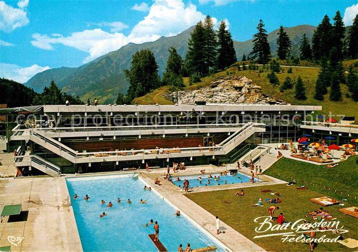 Bad Gastein Freibad und Felsen Thermalhallen Bad