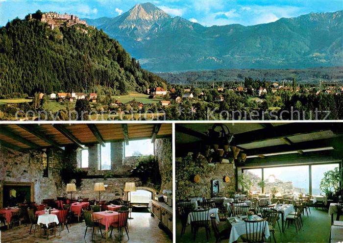 Villach Kaernten Burgruine Landskron Gastraeume
