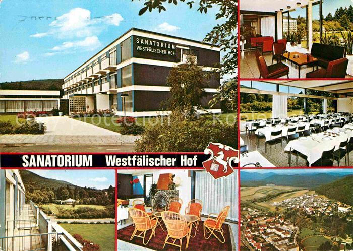 Reinhardshausen Sanatorium Westfaelischer Hof Speisesaal Fliegeraufnahme