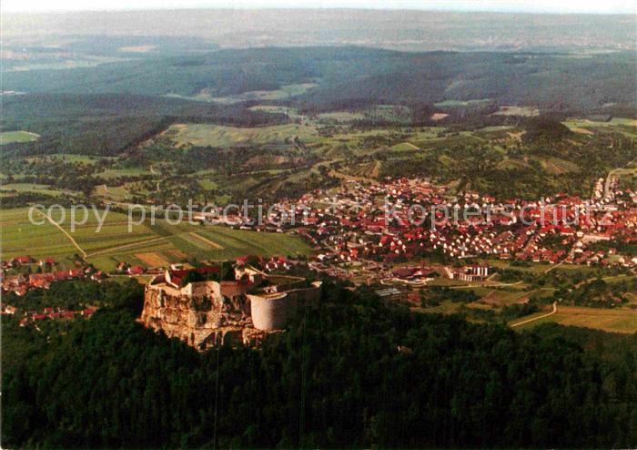 Neuffen Burg Hohen Neuffen Fliegeraufnahme
