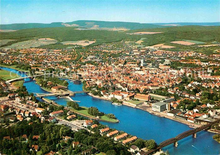 Hameln Weser Fliegeraufnahme