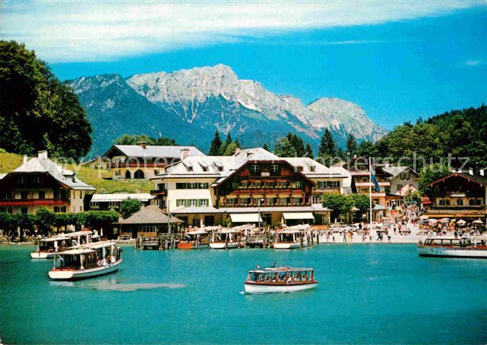 Koenigssee Seeplatz mit Untersberg