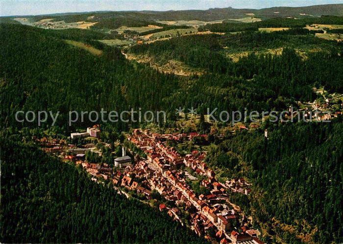 Triberg Schwarzwald Fliegeraufnahme