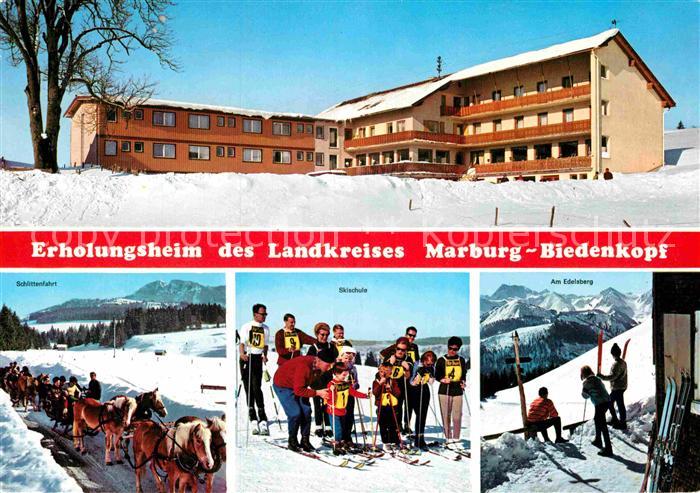 Maria Rain Allgaeu Erholungsheim Marburg Biedenkopf Pferdeschlitten Skischule Ed