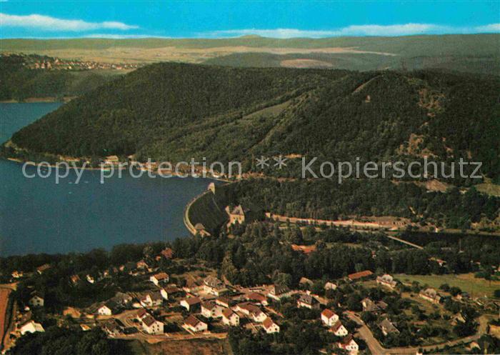 Edersee Edertalsperre Fliegeraufnahme