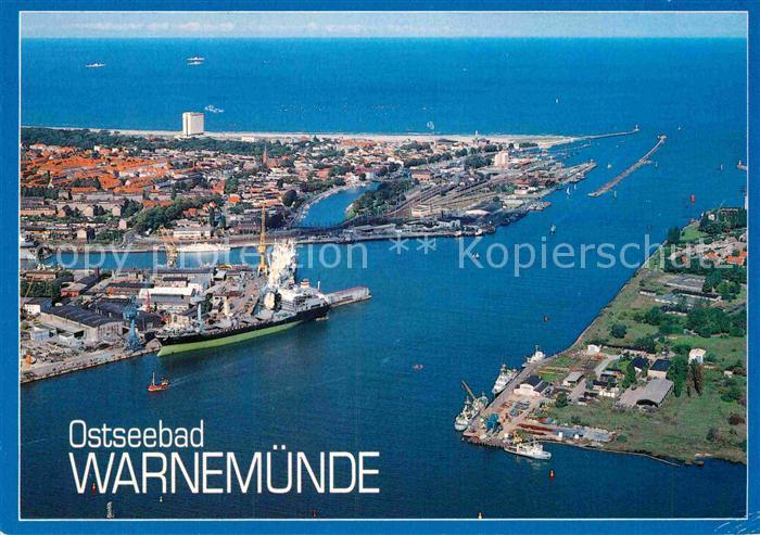 Warnemuende Ostseebad Fliegeraufnahme