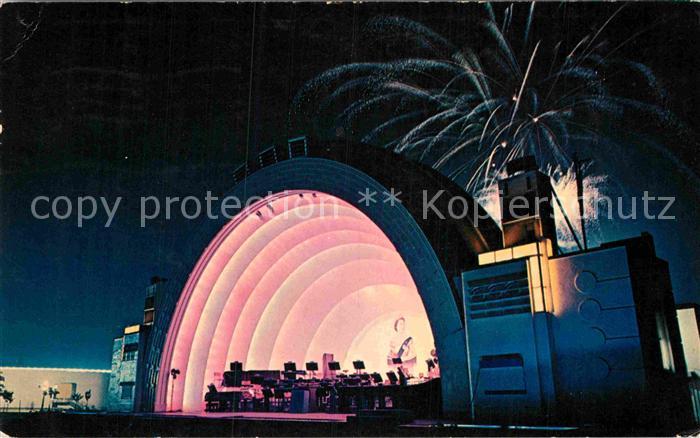 Grimsby Ontario The World Famos Bandshell Illuminated Night