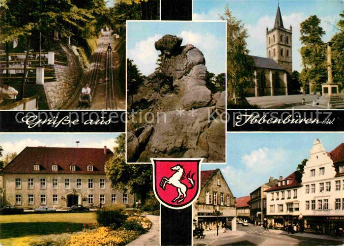 Ibbenbueren Rodelbahn Kirche Schloss Teilansicht