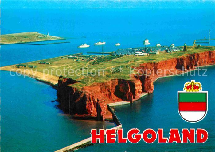 Helgoland Fliegeraufnahme von Westen