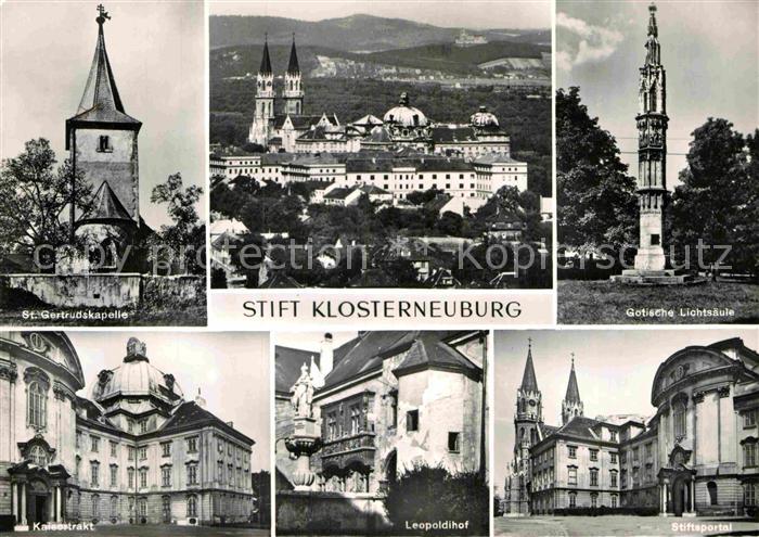 Klosterneuburg Stiftskirche Lichtsaeule Sankt Gertrudskapelle Leopoldihof