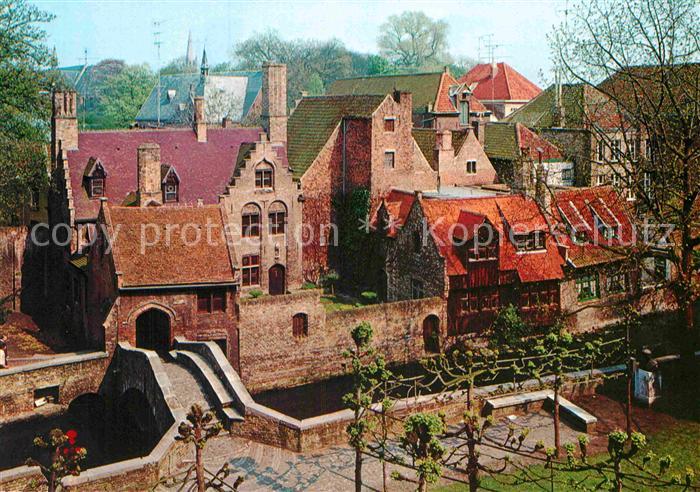 BRUGGE Bruges Belgie Sankt Bonifaciusburg und Bruecke
