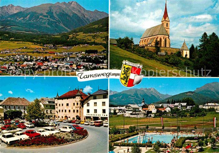 Tamsweg Lungau Kirche Sankt Leonhard Hauptplatz Rathaus Schwimmbad