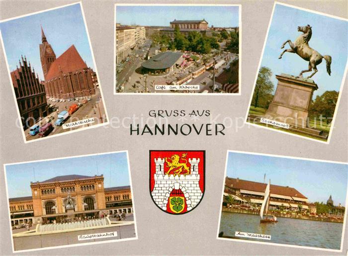 HANNOVER  CITY Marktkirche Hauptbahnhof Cafe am Kroepcke Sachsenross Walchsee