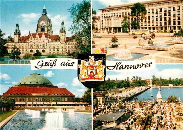 HANNOVER CITY Schloss Brunnen Platz